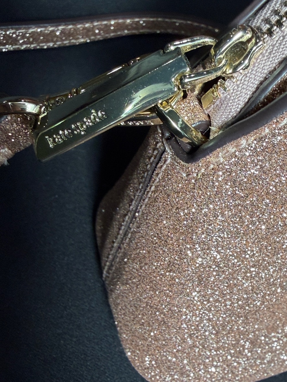 Kate Spade Sylvia Glitter Mini Dome Satchel - Picture 12 of 16